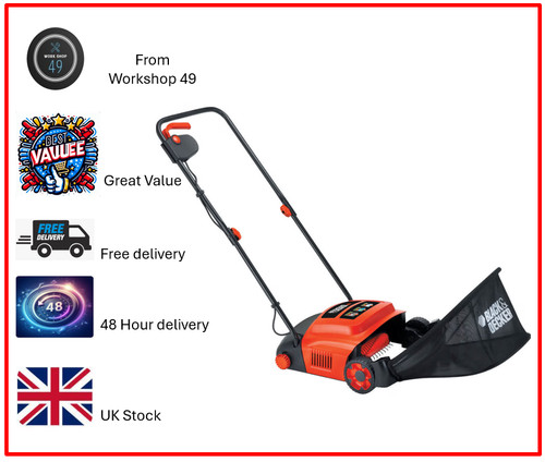 Black decker lawnraker 30cm - black,