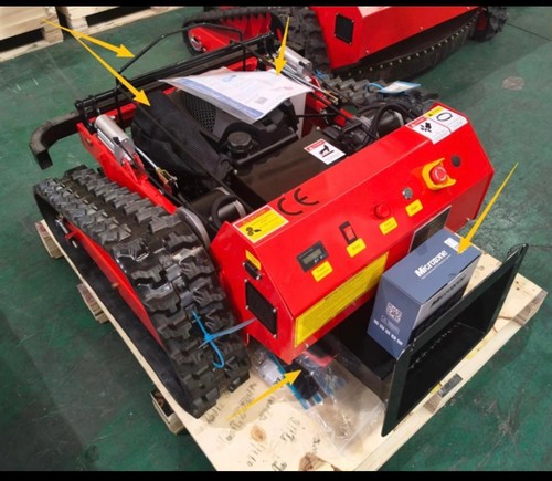 Remote lawn mower - mower, and