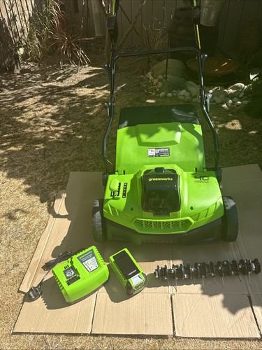 Greenworks 40v scarifier - greenworks, lawn