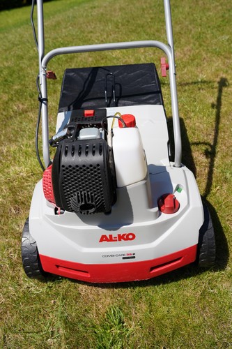 Petrol lawn scarifier - lawn, &
